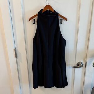 Black Sleeveless High-Neck mini dress size XXL